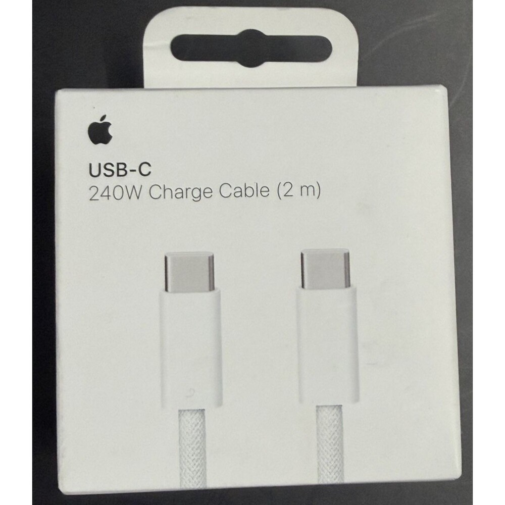 Genuine Apple charger USB-C Woven Charge A2794 240W (2m) MYQT3AM Charging Cable